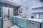 Wonderful fully stocked kitchen gives you a chance to show off your culinary arts.